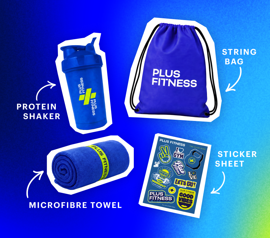 Open Week pack — shaker, towel, bag and stickers